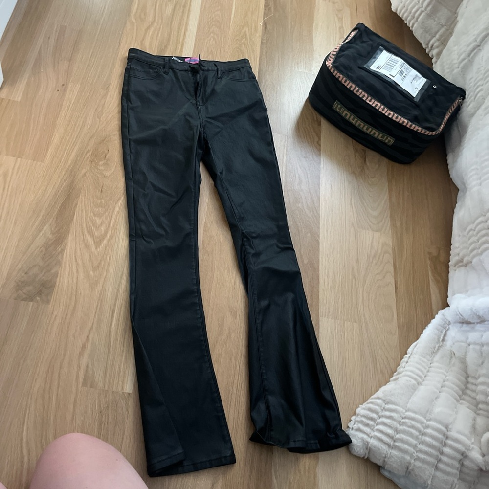 Edikted Black Boot Cut Pants